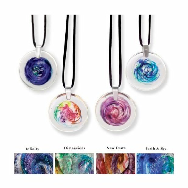 Art Glass Cremation Pendants