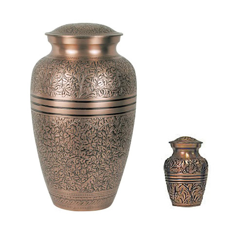 Copper Oak Urn