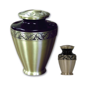 Golden Leaf Urn