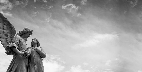 Angel Sculpture in cemetery