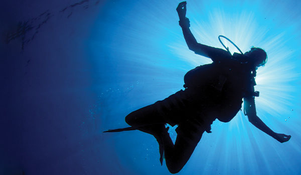 Scuba diver in the ocean